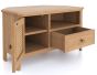 Halmstad Natural Oak Corner TV Unit by Hertiance Furniture | Style Our Home