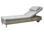 Presley Taupe Sunbed - Light Grey Natté by Cane-line | Style Our home