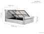 Sienna Small Double Ottoman Bed