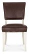 Belgrave Two Tone 6-8 Seater Table & 6 Oak Chairs in Rustic Tan Faux Leather by Bentley Designs | Style Our Home