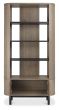 Vega Grey Oiled Oak & Peppercorn Display Unit by Bentley Designs | Style Our Home