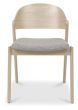 Vega Scandi Oak Ply Back Chair - Grey Fabric (Pair)by Bentley Designs | Style Our Home