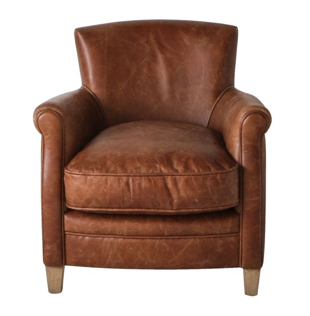 Mr. Padworth Chair - Vintage Brown Leather - Style Our Home