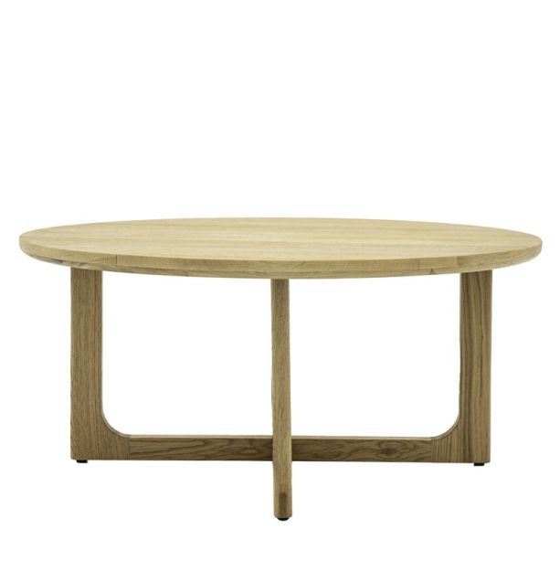 Mella Round Coffee Table Natural By Gallery Living | Style Our Home