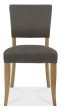Marque Rustic Oak Upholstered Chair - Dark Grey Fabric (Pair) - Style Our Home