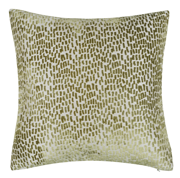 Cut Velvet Dashes Olive by Malini | Style Our Home