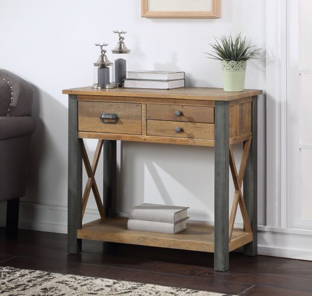 Urban Elegance - Reclaimed Small Console Table by Baumhaus | Style Our Home
