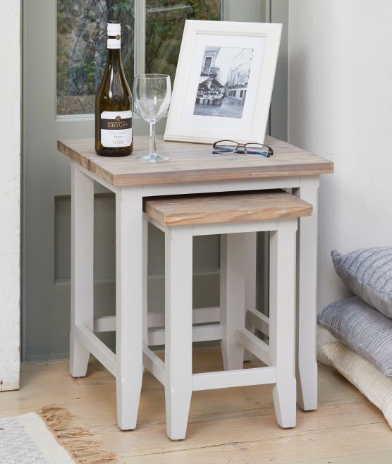 Signature Grey Nest of Two Tables - Style Our Home