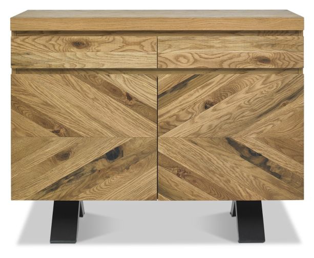 Ellipse Rustic Oak Narrow Sideboard by Bentley Designs | Style Our Home
