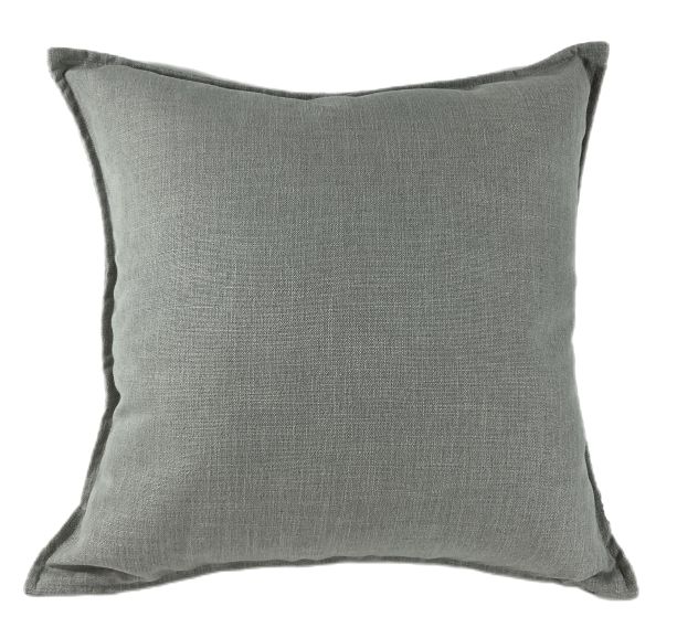 Poly Linen Mix With Flange Grey by Malini | Style Our Home