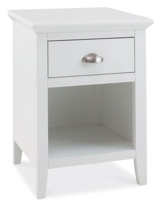 Hampstead White 1 Drawer Nightstand - Style Our Home