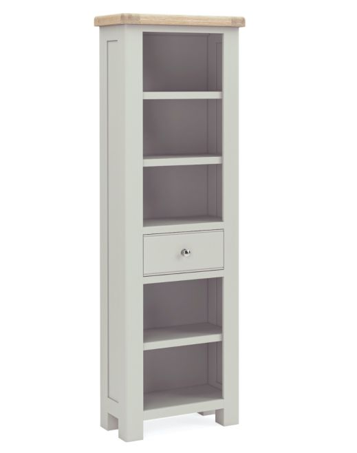 Salcombe Grey Slim Bookcase By Corndell / Global Home Group | Style Our Home