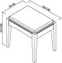 Hampstead White Stool - Style Our Home