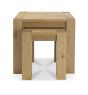 Turin Light Oak Nest of Lamp Tables - Style our Home