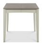 Bergen Grey Washed Oak 2-4 Seater Table & 2 Low Slat Back Chairs in Titanium Fabric by Bentley Designs | Style Our Home
