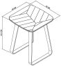 Emerson Rustic Oak & Peppercorn Square Lamp Table by Bentley Designs | Style Our Home
