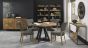 Marque Rustic Oak Upholstered Chair - Dark Grey Fabric (Pair) - Style Our Home