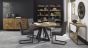 Marque Upholstered Cantilever Chair - Dark Grey Fabric (Pair) - Style Our Home