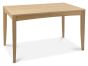 Bergen Oak 4-6 Seater Table & 4 Slat Back Chairs in Black Gold Fabric by Bentley Designs | Style Our Home