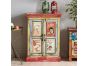 Carnival Hand Painted Vintage Ad 2 Door Cabinet