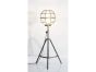Upcycled Floor Lamp With Round Cage
