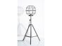 Upcycled Floor Lamp With Round Cage