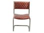 Metal Frame Chair with Padded Brown Seat by Quirky Barn | Style Our Home