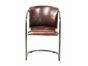 Industrial Metal Frame Chair with Leather Bucket Seat by Quirky Barn | Style Our Home