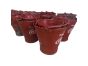 Set of 4 Red Hand Painted Coca Cola Buckets by Quirky Barn | Style Our Home