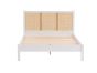 150cm Croxley Rattan Bed White by Birlea | Style Our Home