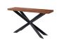 Hoxton Wooden Console Table With Metal Cross Legs