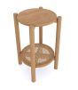 Halmstad Natural Oak Round Side Table by Hertiance Furniture | Style Our Home