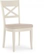 Montreux Antique White Ivory Bonded Leather X Back Dining Chair (a pair)