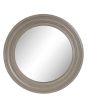 Barnabus Round Mirror Grey 90cm by Libra Designs | Style Our Home
