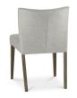 Turin Dark Oak Upholstered Pebble Grey Dining Chair (a pair) - Style Our Home