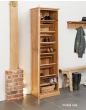 Baumhaus Mobel Oak Tall Shoe Cupboard - Style Our Home