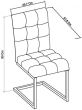  Tivoli Upholstered Cantilever Chair (Pair) - Gun Metal