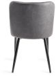 Indus Rustic Oak 6-8 Seater Table & 6 Cezanne Dark Grey Faux Leather Chairs - Black Legs by Bentley Designs | Style Our Home
