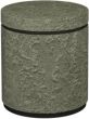 Vega Knotty Oak & Weathered Oak Storage Stool - Pearl Velvet Fabric by Bentley Designs | Style Our Home