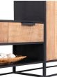 Cosmo 2 Doors Open Racks TV Wall Element Bookcase