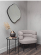 Organic Metal Framed Mirror Oak Wood Finish Medium 77x81cm by Libra Designs | Style Our Home
