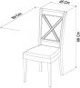 Hampstead Two Tone X Back Chair (a pair) - Style Our Home 