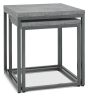 Renzo Zinc & Dark Grey Nest Of Lamp Tables | Style Our Home