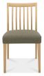 Bergen Oak 2-4 Seater Table & 2 Low Slat Back Chairs in Black Gold Fabric by Bentley Designs | Style Our Home