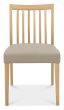 Bergen Oak 4-6 Seater Table & 4 Low Slat Back Chairs in Grey Bonded Leather by Bentley Designs | Style Our Home