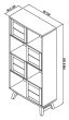 Camden Weathered Oak & Peppercorn Display Cabinet by Bentley Designs | Style Our Home