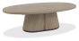 Vega Grey Oiled Oak & Peppercorn Oval Coffee Table by Bentley Designs | Style Our Home