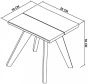 Cadell Aged & Weathered Oak Lamp Table