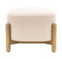 Tainton Footstool Natural By Gallery Living | Style Our Home