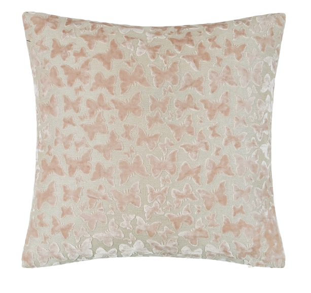Cut Velvet Butterfly Baby Pink Velv Rev by Malini | Style Our Home